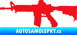 Samolepka Samopal 009 levá červená