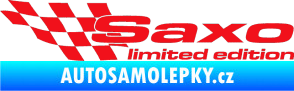 Samolepka Saxo limited edition levá červená