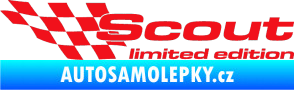 Samolepka Scout limited edition levá červená