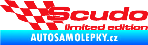 Samolepka Scudo limited edition levá červená