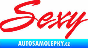 Samolepka Sexy nápis červená