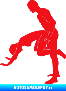 Samolepka Sexy siluety 014 červená
