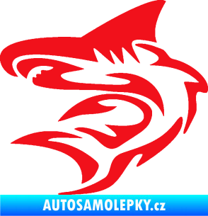 Samolepka Shark 002 levá červená