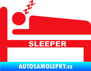 Samolepka Sleeper červená