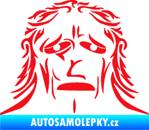 Samolepka Sněžný muž červená