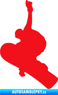 Samolepka Snowboard 012 levá červená