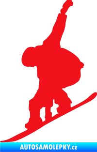 Samolepka Snowboard 018 levá červená