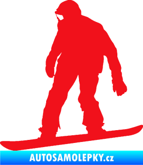 Samolepka Snowboard 027 levá červená