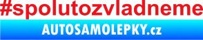 Samolepka #spolutozvladneme červená