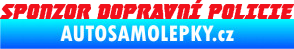 Samolepka Sponzor dopravní policie 001 červená