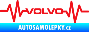 Samolepka Srdeční tep 020 volvo červená
