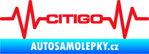 Samolepka Srdeční tep 033 Citigo červená