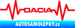 Samolepka Srdeční tep 044 levá Dacia červená