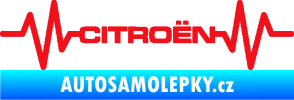 Samolepka Srdeční tep 057 Citroen červená