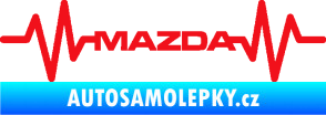 Samolepka Srdeční tep 059 Mazda červená