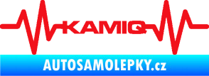 Samolepka Srdeční tep 067 Kamiq červená