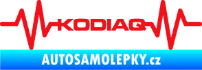 Samolepka Srdeční tep 071 Kodiaq červená