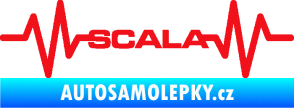 Samolepka Srdeční tep 075 Scala červená