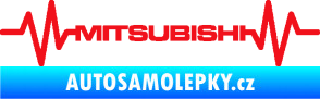 Samolepka Srdeční tep 083 Mitsubishi červená