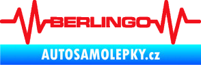 Samolepka Srdeční tep 093 Berlingo Citroen červená