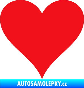 Samolepka Srdíčko 001 červená