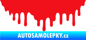 Samolepka Stékající skvrna 007 pravá červená