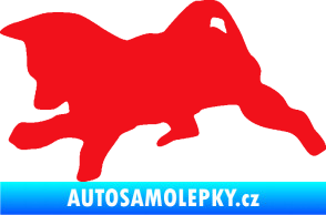 Samolepka Štěňátko 002 levá německý ovčák červená