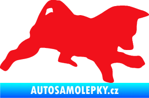 Samolepka Štěňátko 002 pravá německý ovčák červená