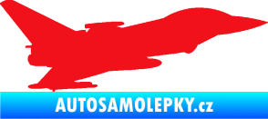 Samolepka Stíhací letoun 002 pravá červená