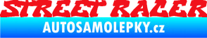 Samolepka Street racer nápis červená