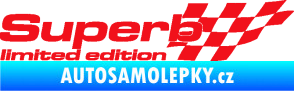 Samolepka Superb limited edition pravá červená