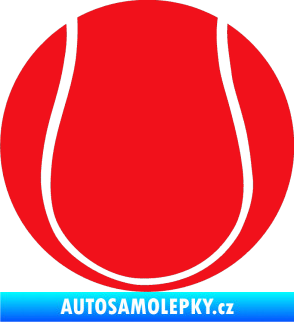 Samolepka Tenisový míček červená