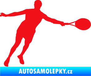 Samolepka Tenista 009 pravá červená