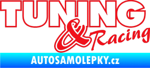 Samolepka Tuning racing obrys červená