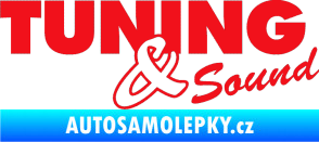 Samolepka Tuning sound červená