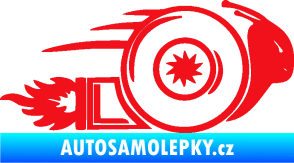 Samolepka Turbo šnek 002 pravá červená