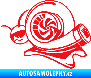 Samolepka Turbo šnek 004 levá červená