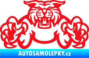 Samolepka Tygr 006 červená