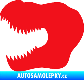 Samolepka Tyrannosaurus Rex lebka 001 levá červená