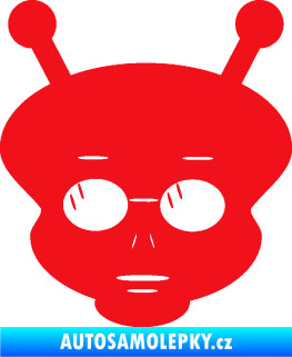 Samolepka UFO 007 levá červená