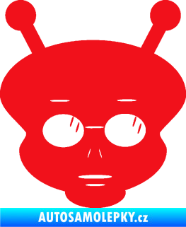 Samolepka UFO 007 pravá červená