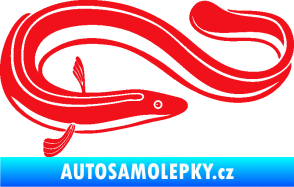 Samolepka Úhoř 001 pravá červená