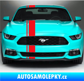 Samolepka Viper pruhy 2 cm + 12 cm červená