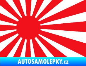 Samolepka Vlajka Japonsko 002 levá JDM červená