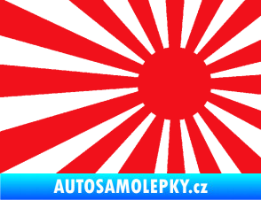 Samolepka Vlajka Japonsko 002 pravá JDM červená