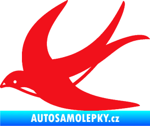 Samolepka Vlaštovka 004 levá červená