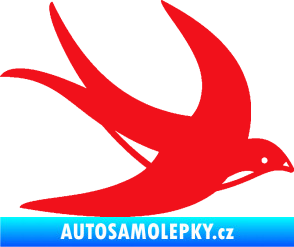 Samolepka Vlaštovka 004 pravá červená