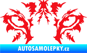 Samolepka Vlčí oči červená