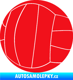 Samolepka Volejbalový míč 003 červená