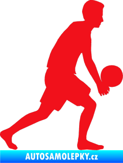 Samolepka Voleybal 014 pravá červená